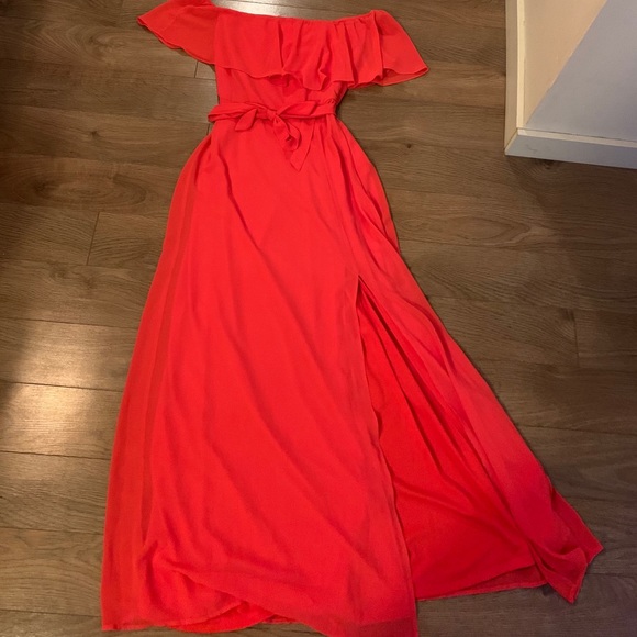 JustFab off the shoulder maxi dress - Picture 2 of 4